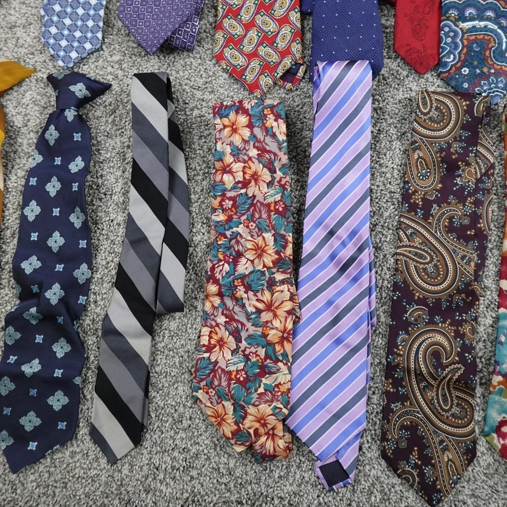 Mens Tie Lot Floral Geometric Striped Paisley Formal Business Work Office Career